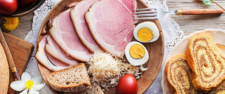 Ideen für den regionalen Osterschmaus mit Eiern und Schinken aus Österreich | © shutterstock