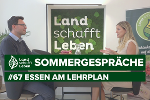 Maria Fanninger und Heinrich Himmer im Podcast-Studio von Land schafft Leben | © Land schafft Leben