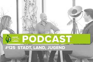 Hannes Royer, Ramona Rutrecht und Markus Buchebner im Podcast-Studio von Land schafft Leben | © Land schafft Leben