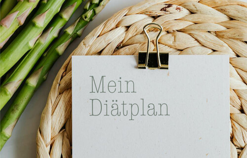 Notiz mit dem Wort Diätplan | © Land schafft Leben