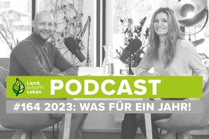 Hannes Royer und Maria Fanninger im Podcast-Studio von Land schafft Leben | © Land schafft Leben